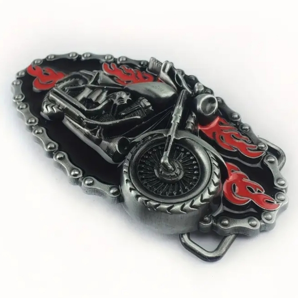 New motorcycle biker belt buckle - Picture 2 of 5
